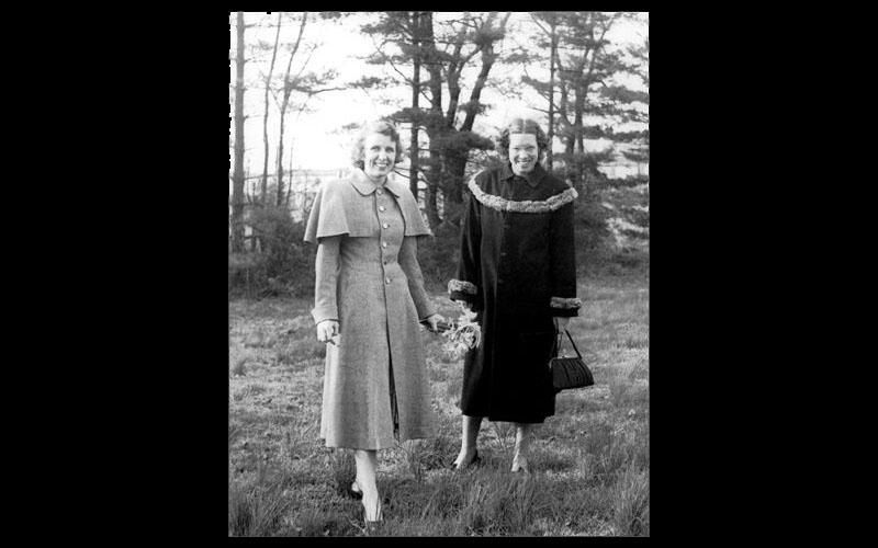 Kay McNulty and Betty Holberton | Jean's friends and fellow computers Kay McNulty and Betty Holberton pose for a picture in the fall of 1946. Kay would later marry John Mauchly, the co-inventor of the ENIAC. (Courtesy of Jean JENNINGS Bartik Computing Museum)