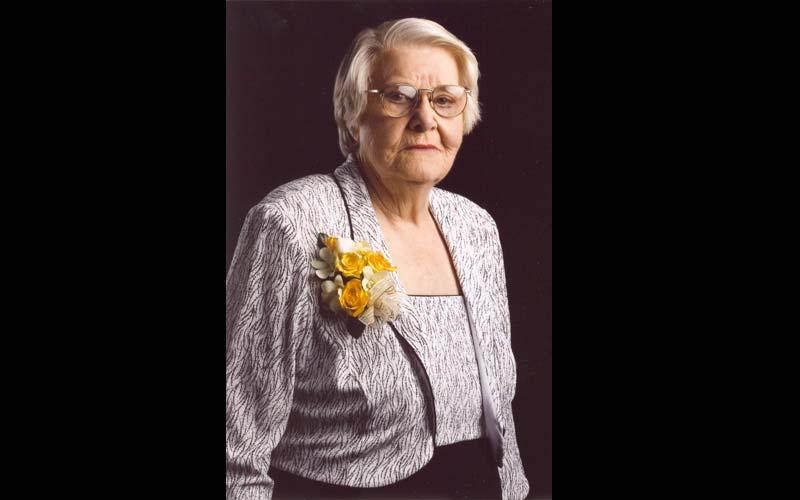 Portrait of Jean 2008 | Computing pioneer and Northwest alumna Jean Jennings Bartik was honored during an awards gala at the Computer History Museum in Mountain View, Cali. (Courtesy of Dr. Jon Rickman, Vice President of Information Technology, Northwest Missouri State Univeristy.)