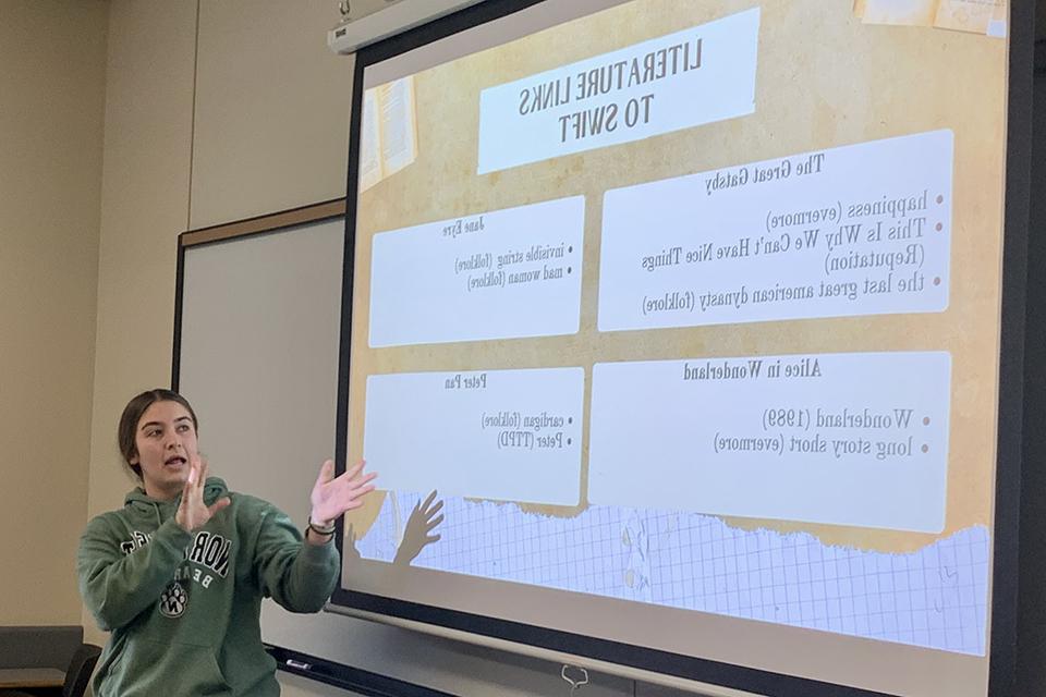 Students take on Taylor’s version of classic texts in cultural studies course